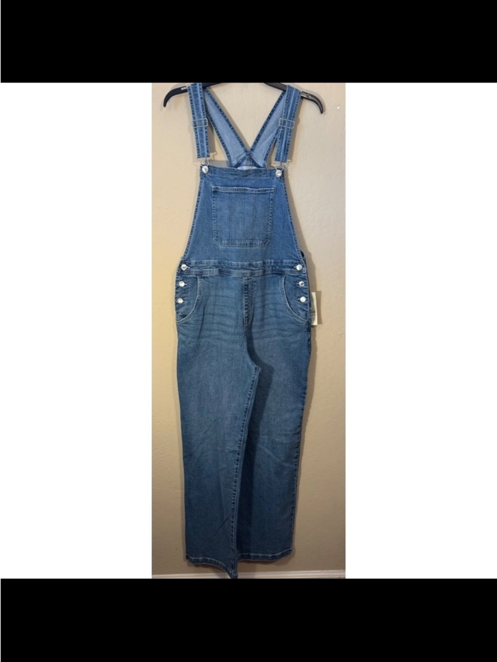 No Boundaries Light Blue Denim Women's Overalls - Picture 5 of 5